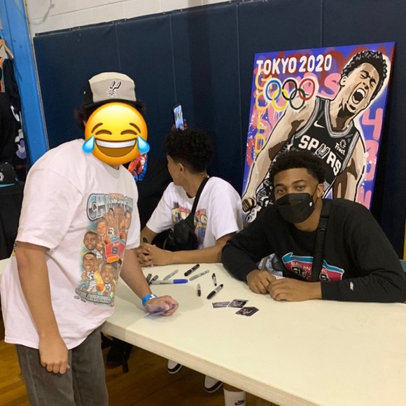 San Antonio Spurs Cap Autographed- Keldon Johnson - Picture 3 of 4